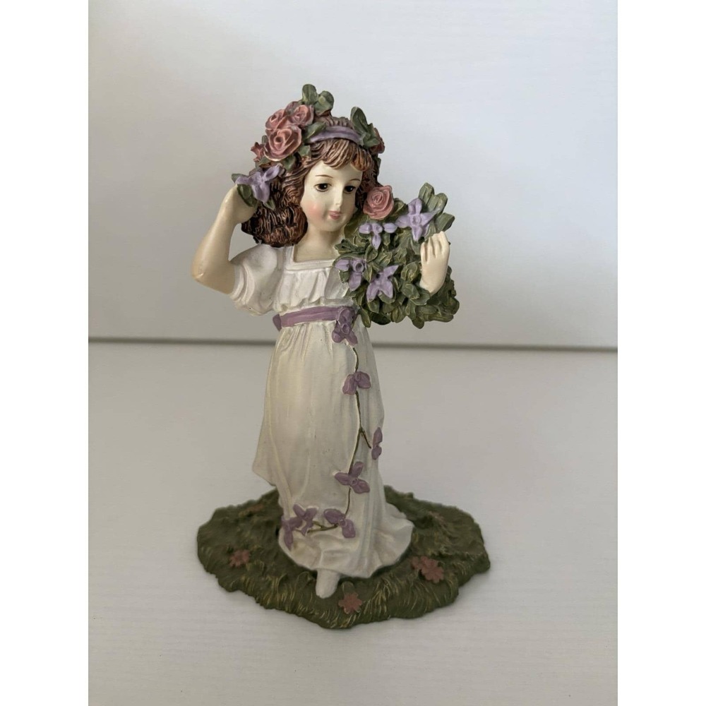 Maud Humphrey Bogart Spring Bouquet Figurine 1991 Limited Edition Hamilton 9"